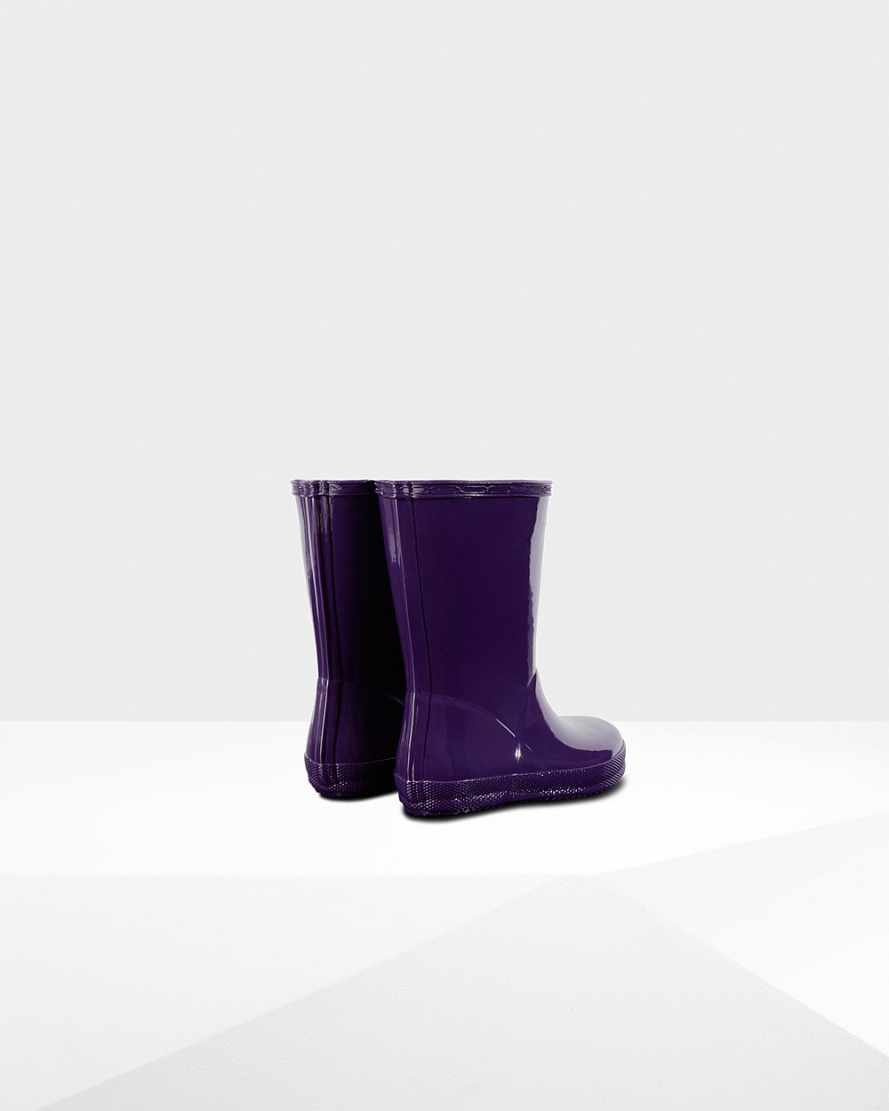 Botas De Agua Hunter Niños Original First Classic Gloss - Azules Moradas - Argentina 0629ETJMP